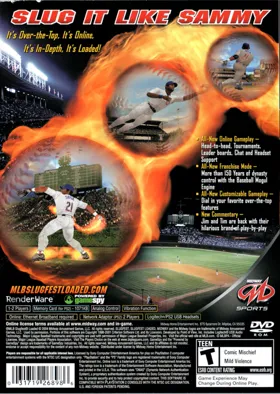 MLB SlugFest - Loaded box cover back